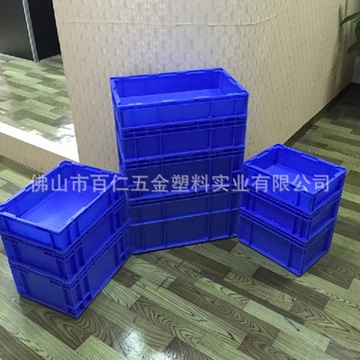 HP7D蓝色塑料周转箱 物流与汽配行业的理想选择